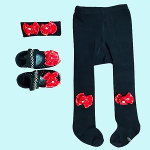 ست 3 تکه لباس دخترانه لیتل گیفت مدل گل 