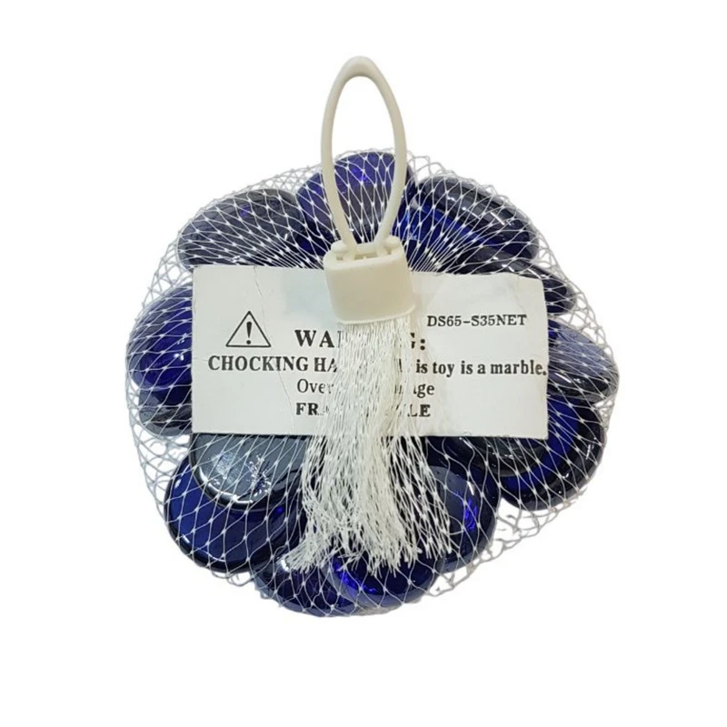 دکوری مدل نگین شیشه ایی آبی مجموعه ۲۵ عددی