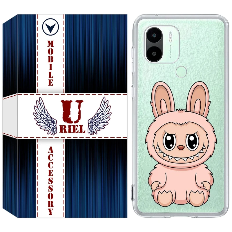 کاور یوریل مدل Clear کد 138 طرح لبوبو Labubu مناسب برای گوشی موبایل شیائومی Redmi A1 Plus / A2 Plus