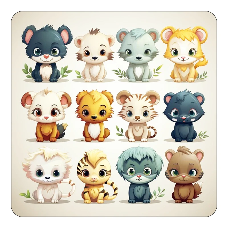 مگنت کاکتی طرح حیوانات کارتونی مدل mp28627