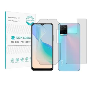 Rock space HyGEL model transparent screen protector suitable for Vivo Y33s mobile phone with back protector