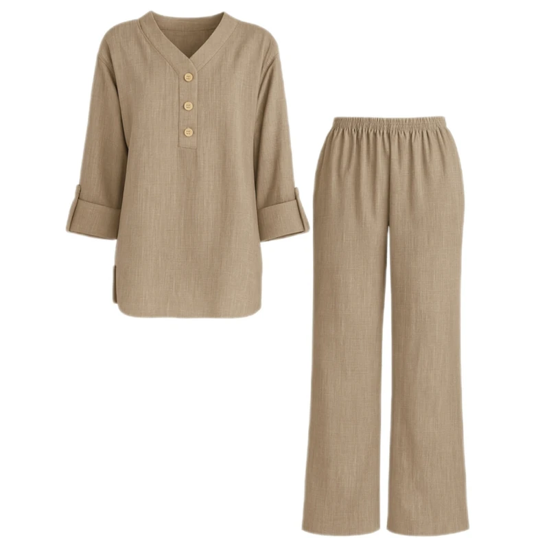 عکس شماره 8 : مانتو و شلوار زنانه مدل ارغوان کد ۸۷۸۶