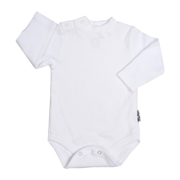 بادی آستین بلند نوزادی آدمک کد 176300 رنگ سفید