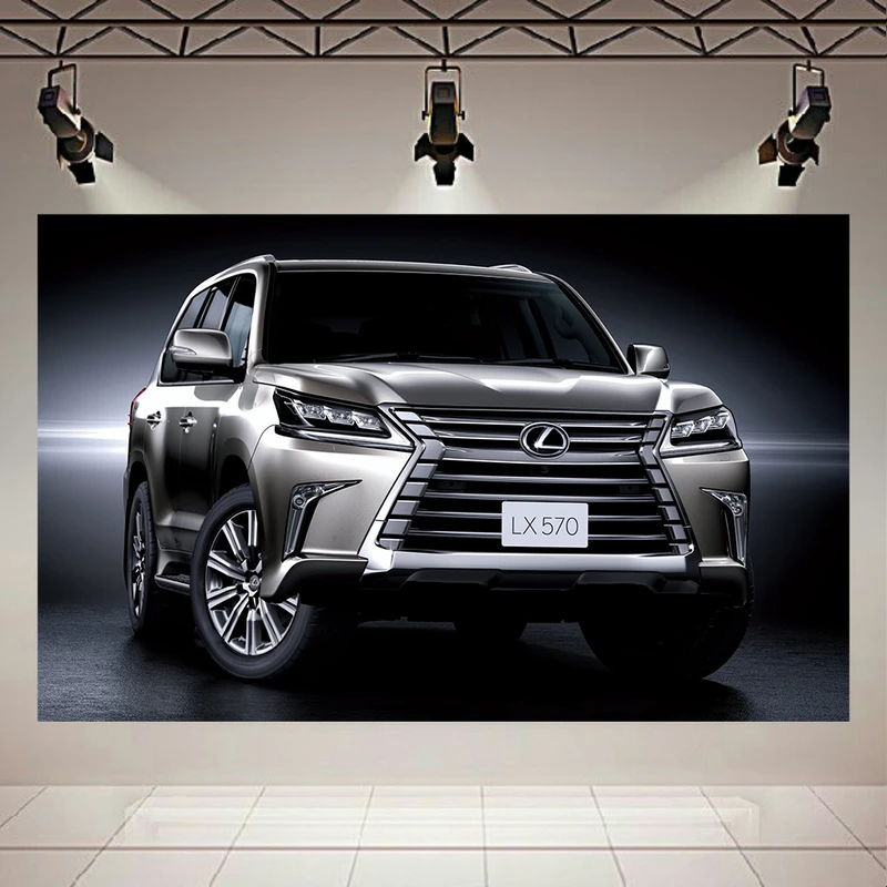 پوستر پارچه ای طرح ماشین مدل لکسوز LX570 کد AR17520