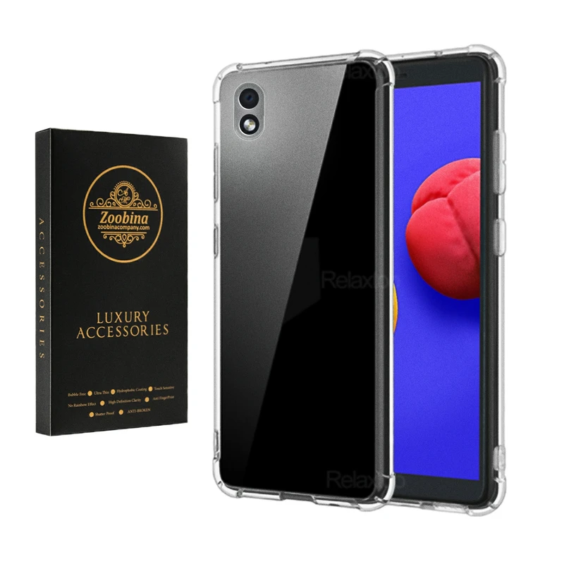 کاور زوبینا مدل Clear مناسب برای گوشی موبایل سامسونگ Galaxy A01 Core