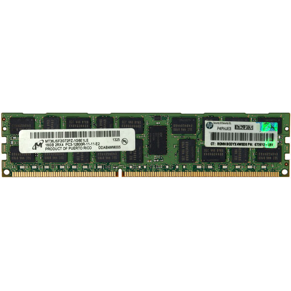 رم سرور DDR3 تک کاناله 1600مگاهرتز اچ پی مدل 12800R ظرفیت  16 گیگابایت