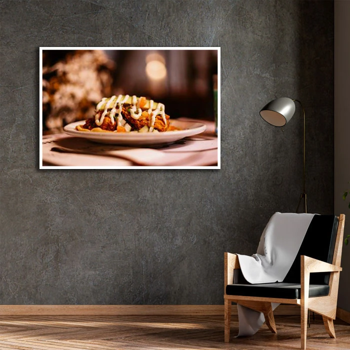 تابلو بکلیت طرح سوخاری مدل W-D2236 فریم سفید