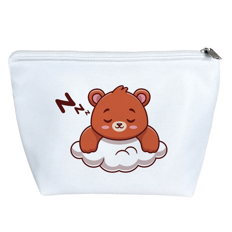 کیف لوازم آرایش دخترانه خندالو مدل خرس کد 2448