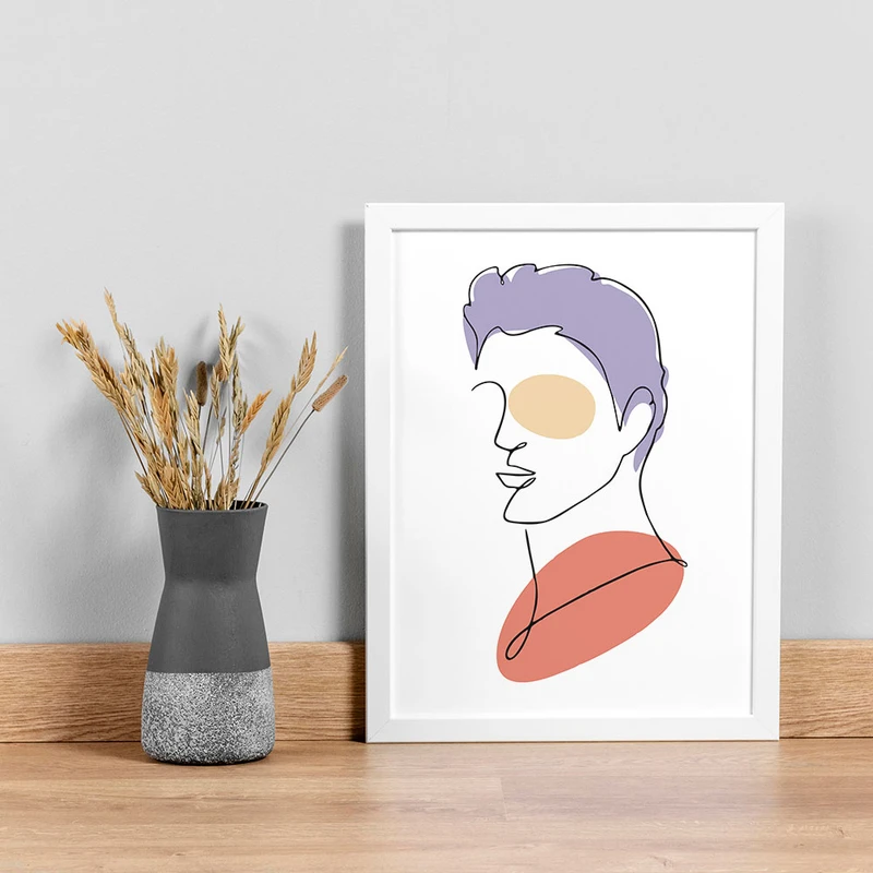 تابلو صبا طرح مدل دکوراتیو پسرانه کد 2814w