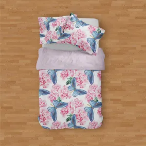 سرویس خواب مدوپد طرح پروانه مدل PAT00245 یک نفره 4 تکه