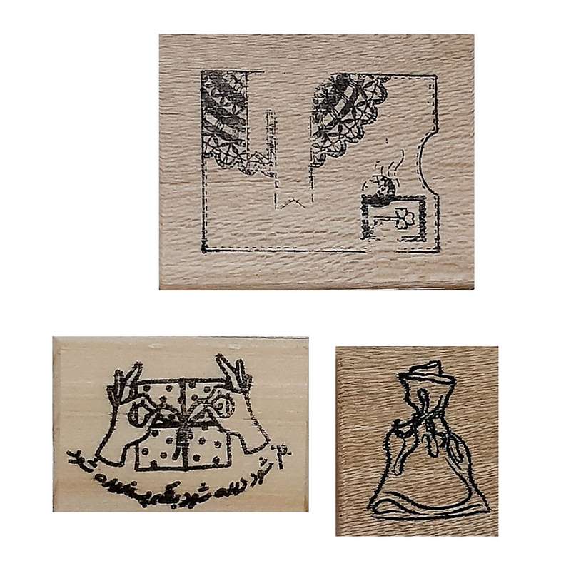 مهر مدل bag-stamp-gift مجموعه 3 عددی