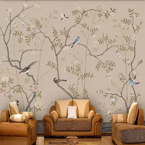 پوستر دیواری سه بعدی مدل نقاشی هنری شاخه شکوفه DVRF2003