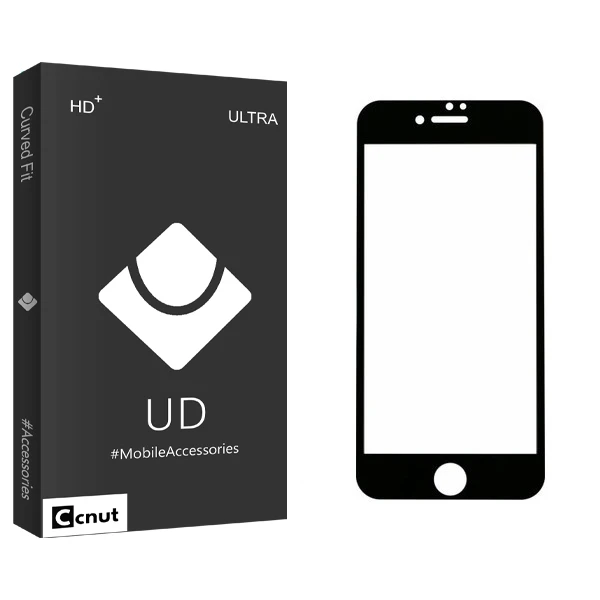 محافظ صفحه نمایش 5D کوکونات مدل UD Black مناسب برای گوشی موبایل اپل IPhone 7 plus/8 plus