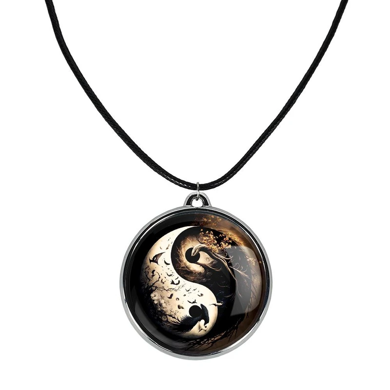 گردنبند خندالو مدل یین و یانگ کد 3052130522