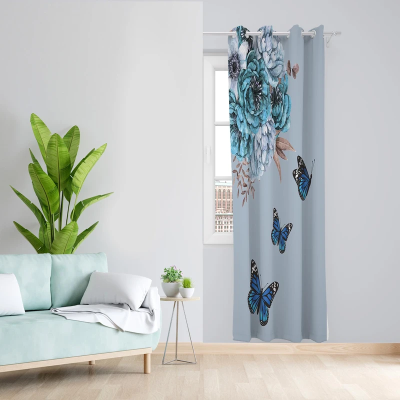 پرده مدل مخمل پانچی کد 1242سایز 140x200 سانتی متر