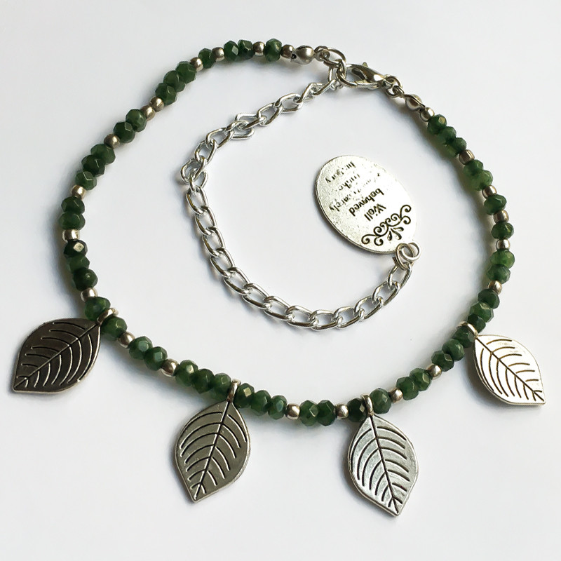 پابند زنانه مدل برگ خزان