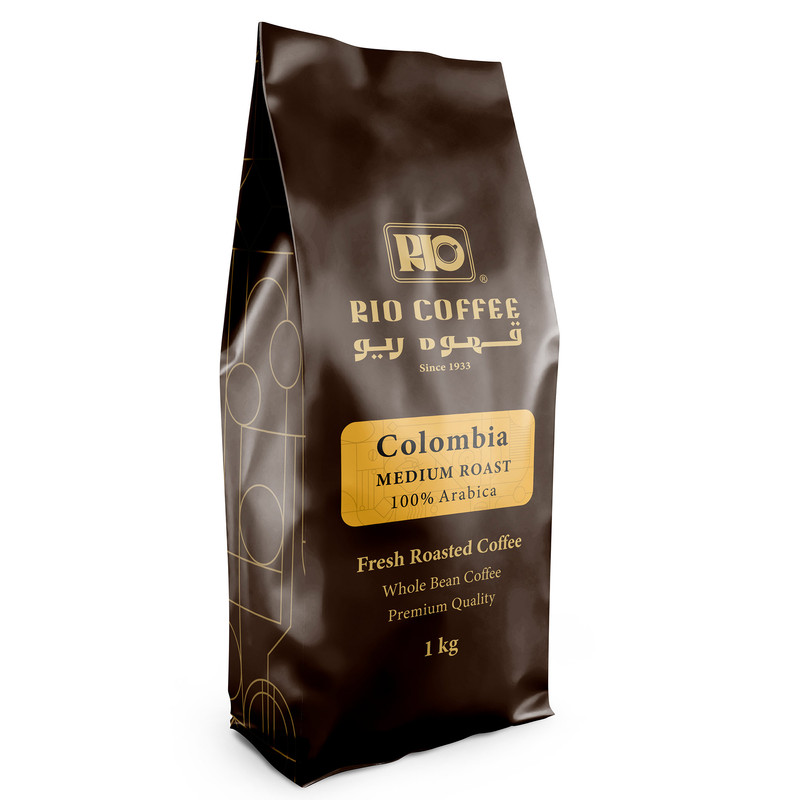 دانه قهوه کلمبیا مدیوم %100 عربیکا ریو - 1 کیلوگرم