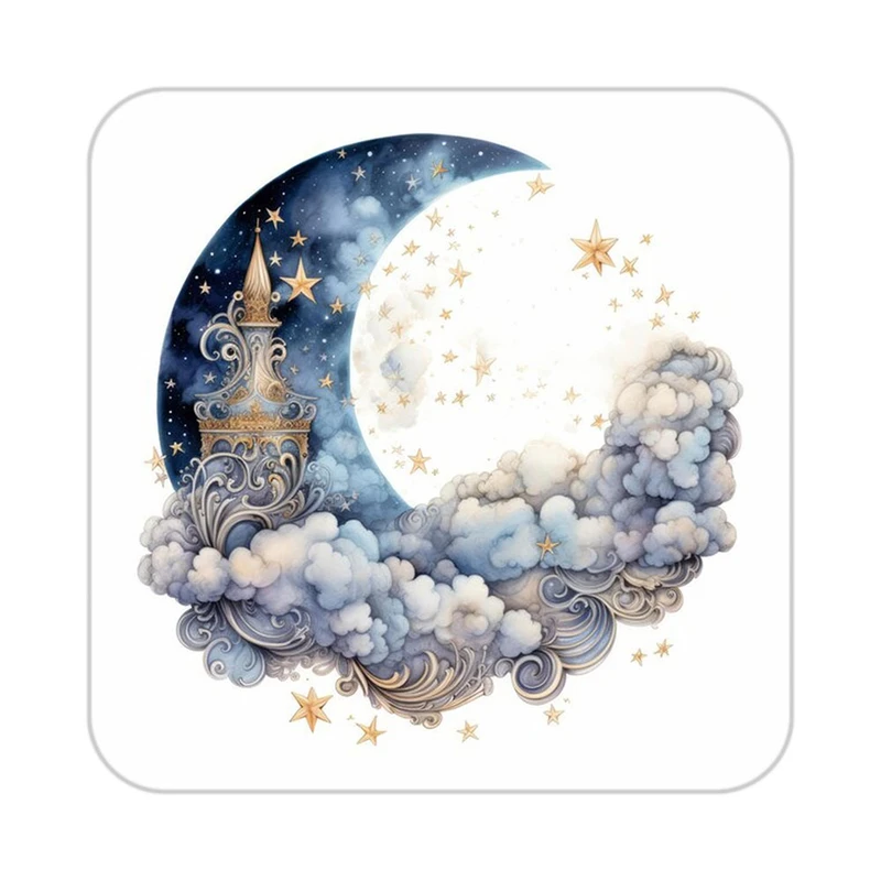 زیر لیوانی کاکتی طرح ماه و ستاره مدل mp52775