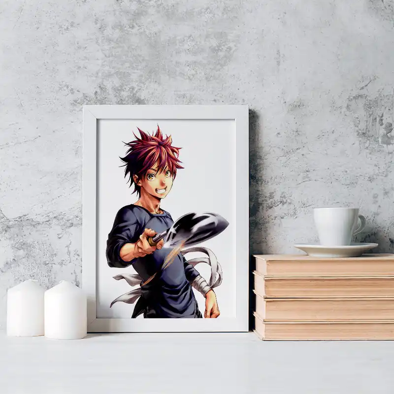 تابلو خندالو مدل سوما انیمه جنگ غذاها کد 17031