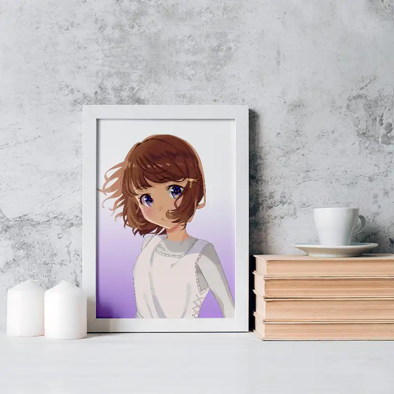 تابلو خندالو مدل توموئه انیمه بانی گرل سنپای کد 16397