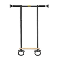 میله بارفیکس سه لول تن زیب مدل 32-WOOD به همراه بارفیکس کودکان