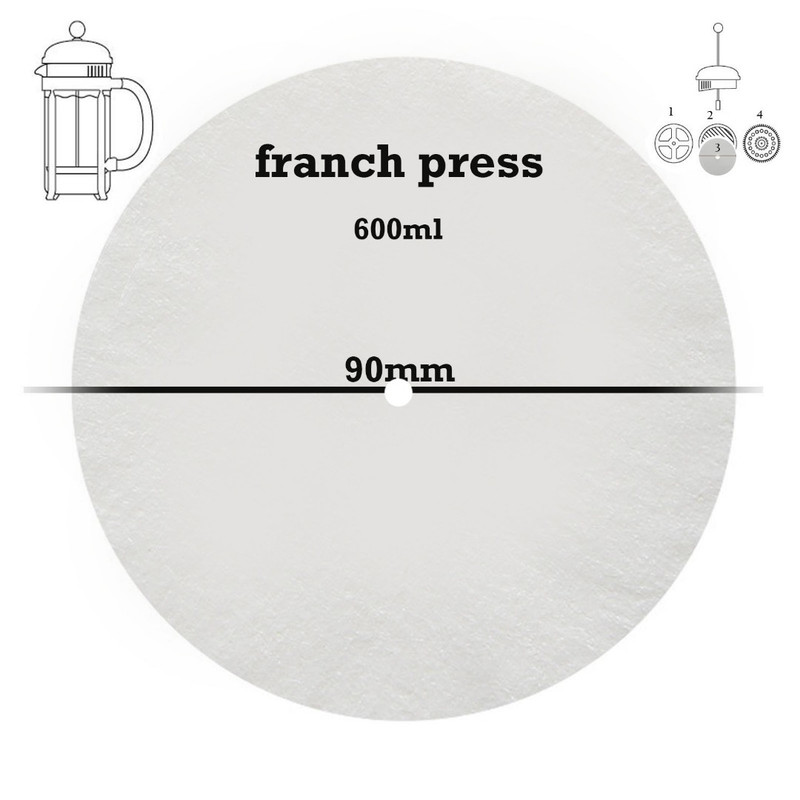 فیلتر قهوه مدل فرنچ پرس 90 بسته  300 عددی