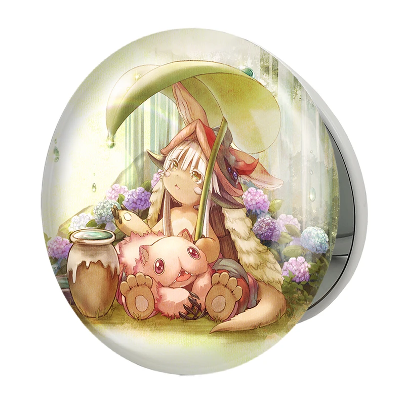 آینه جیبی خندالو طرح ناناچی انیمه ساخته شده در پرتگاه Made in Abyss مدل تاشو کد 22094 