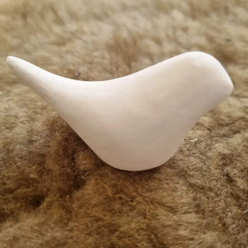 مجسمه سفالی طرح پرنده مرغ آمين کد 01 مجموعه 5 عددي