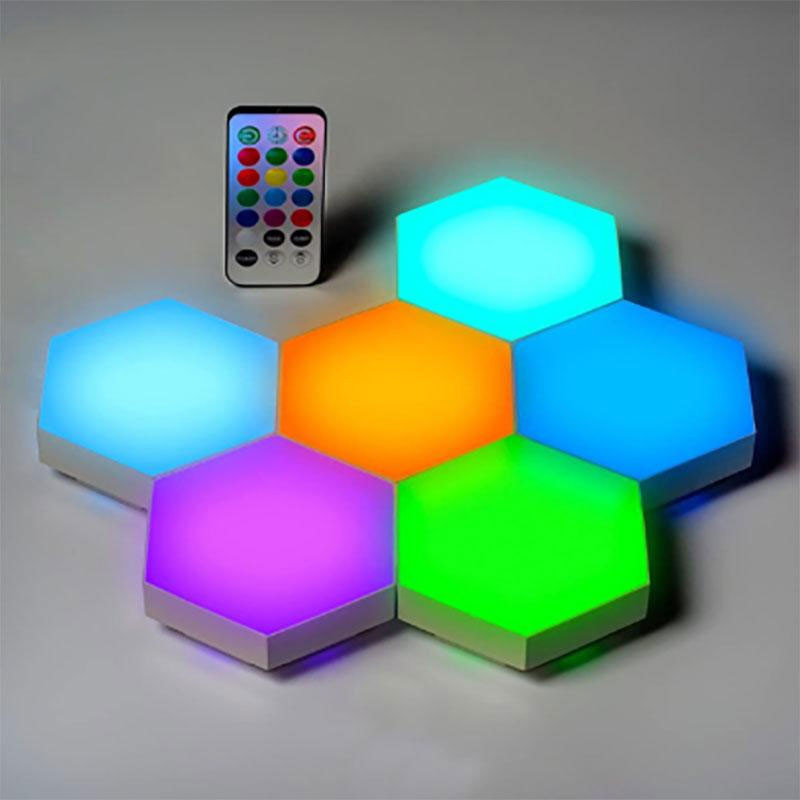 چراغ دیواری لمسی مدل RGB بسته 6 عددی
