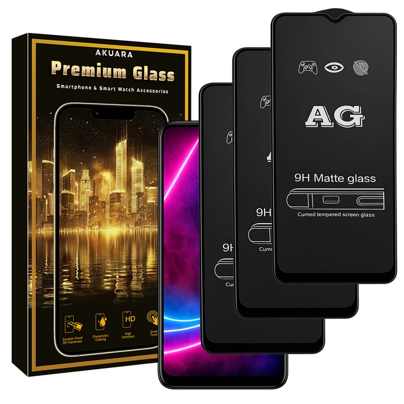 محافظ صفحه نمایش آکوآرا مدل Premium AG3 Matte مناسب برای گوشی موبایل سامسونگ Galaxy A30s بسته سه عددی