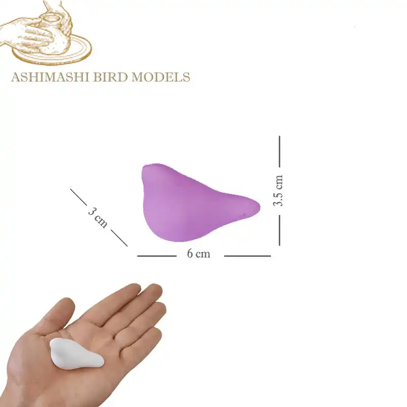 مجسمه سفالي مدل گنجشکک کد 6M بسته 6 عددی