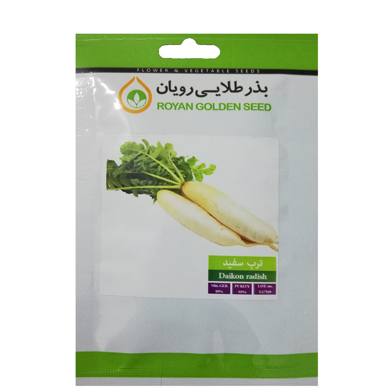 بذر ترب سفید بذر طلایی رویان کد BZT-111