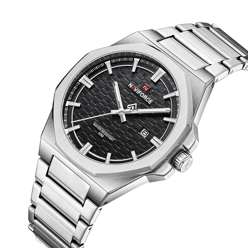 ساعت مچی عقربهای کوارتز مردانه نیوی فورس مدل NF9245 S/B/S ساعت مچی عقربهای کوارتز مردانه نیوی فورس مدل NF9245 S/B/S