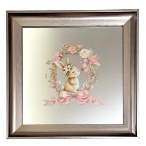آینه دکوراتیو دیواری مدل خرگوش بازیگوش کد 01