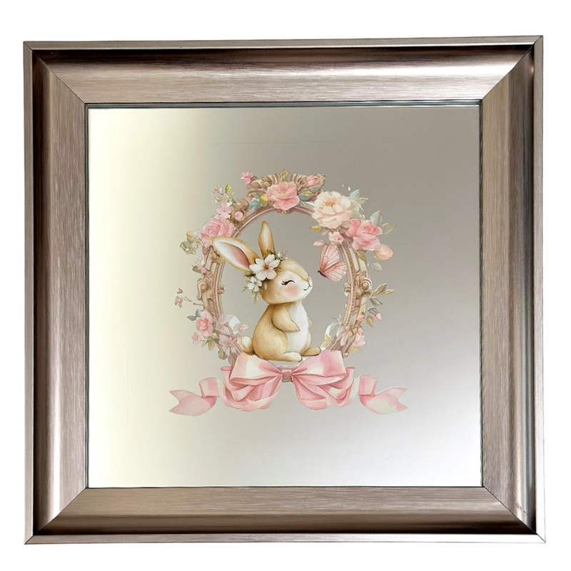 آینه دکوراتیو دیواری مدل خرگوش بازیگوش کد 01