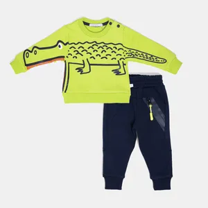 ست سویشرت و شلوار نوزادی پسرانه فیورلا مدل تمساح کد 20513