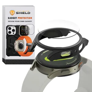 کاور آلتیمیت شیلد مدل PC Bumper UL مناسب برای ساعت هوشمند سامسونگ Galaxy Watch 7 44mm به همراه محافظ صفحه نمایش
