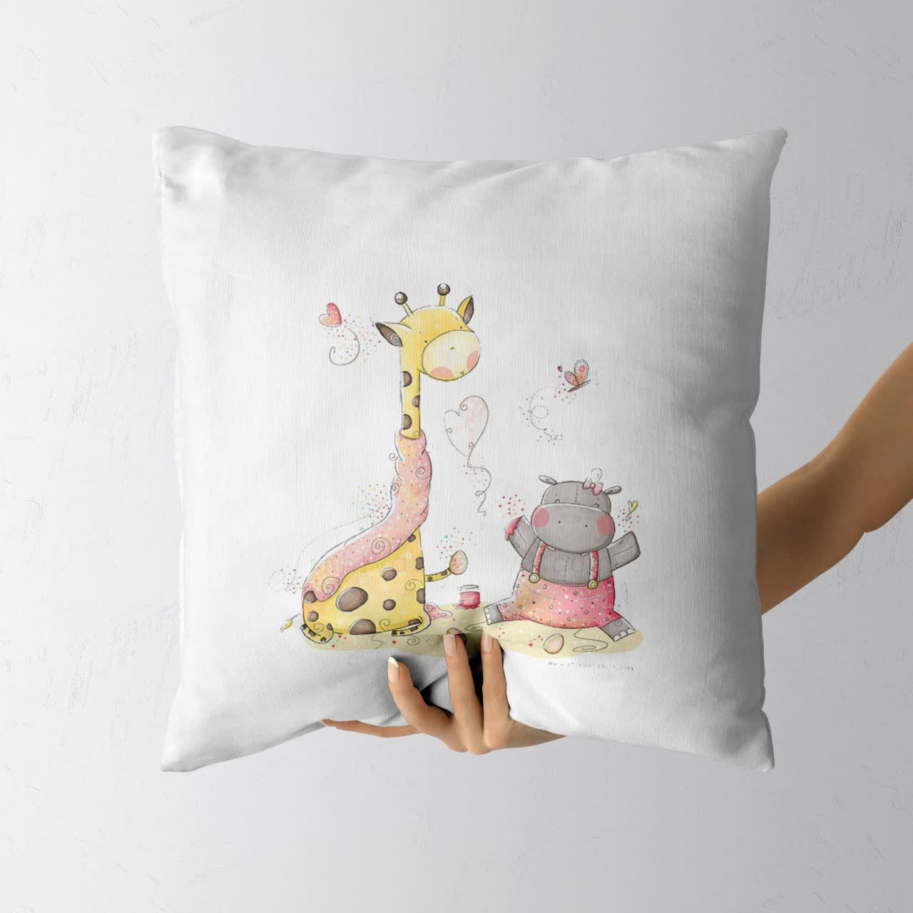 کاور کوسن کودک مدل حیوانات مهربان