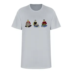 تی شرت آستین کوتاه زنانه مدل هنگ درام  کد L276 رنگ طوسی