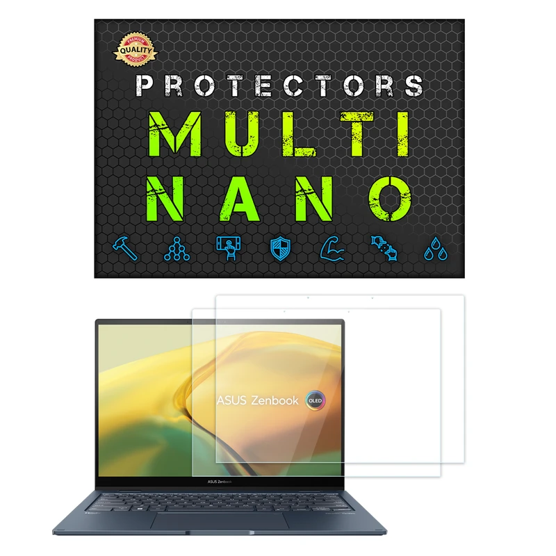 محافظ صفحه نمایش شفاف مولتی نانو مدل X-S2N مناسب برای لپ تاپ ایسوس ZenBook 14 Flip OLED UP3404 14 Inch 2023 بسته دو عددی