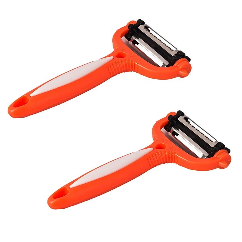 پوست‌کن مدل سه کاره طرح لبخند مجموعه 2 عددی