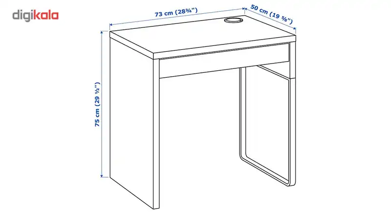 میز تحریر آیکیا مدل MICKE