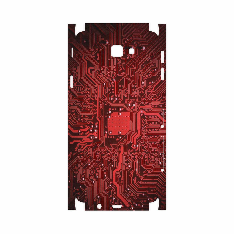 برچسب پوششی ماهوت مدل Red Printed Circuit Board-FullSkin مناسب برای گوشی موبایل سامسونگ Galaxy J5 Prime