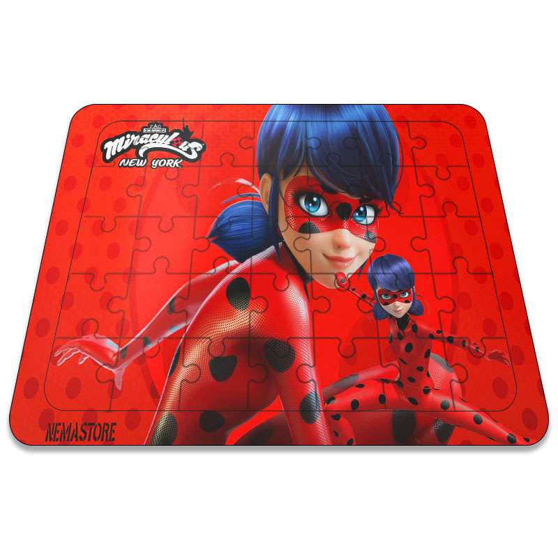 پازل 35 تکه نمااستور طرح دختر کفشدوزکی کد 1037