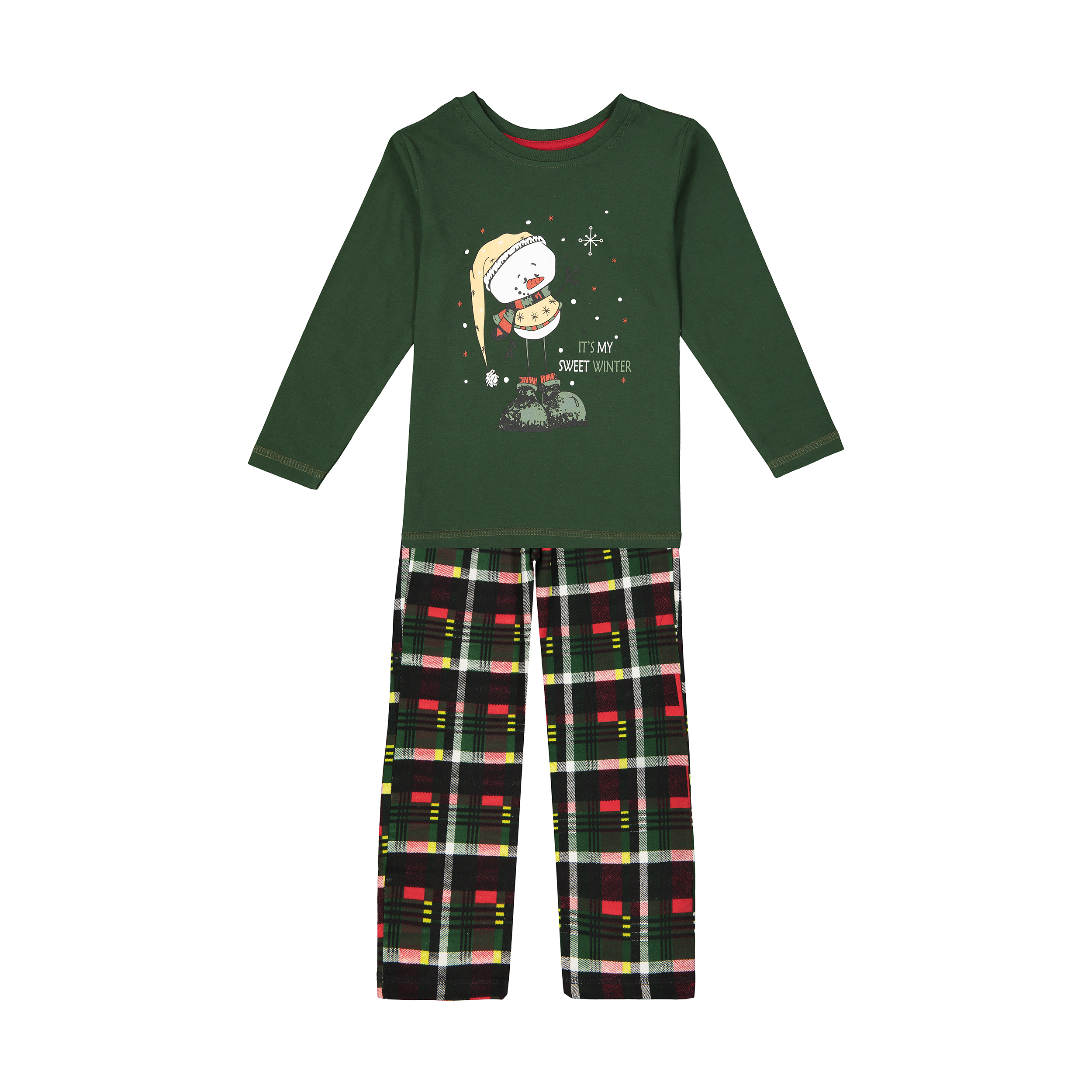ست تی شرت و شلوار نوزادی پسرانه آدمک مدل 1521261-45