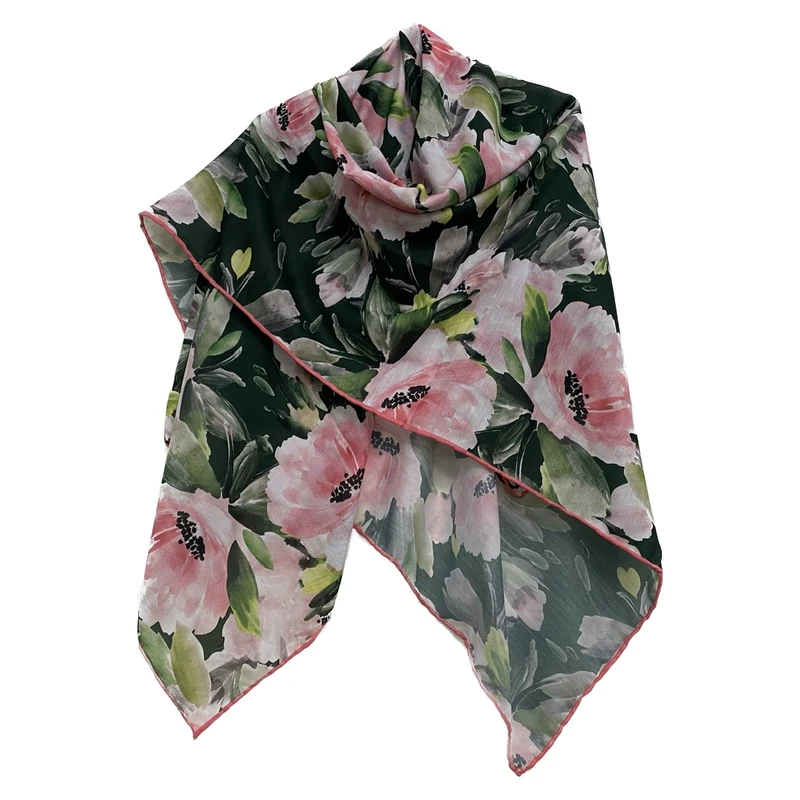 روسری زنانه مدل نخی چهارفصل قواره بزرگ کد 1599