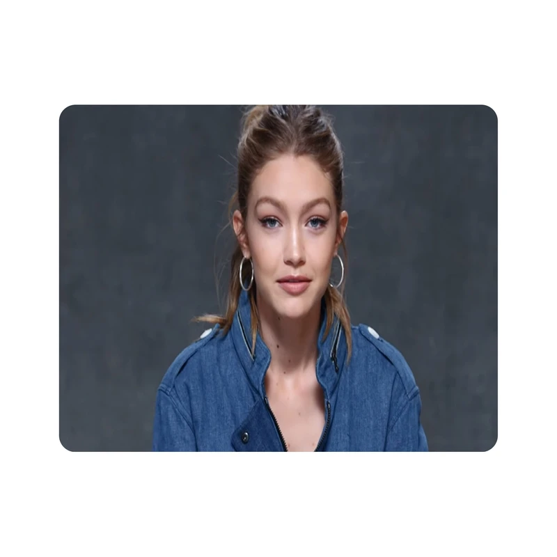 ماوس پد اطلس آبی طرح جلینا نورا جیجی حدید  مدل T6355