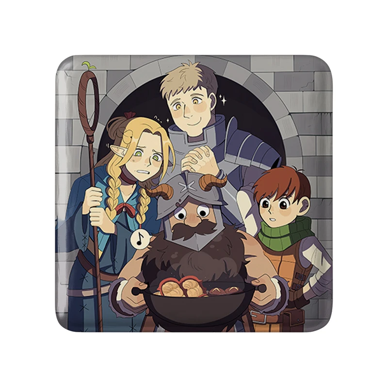 مگنت خندالو طرح سنشی، مارسیل و لایوس انیمه خوشمزه در سیاه چال مدل مربعی کد 35933