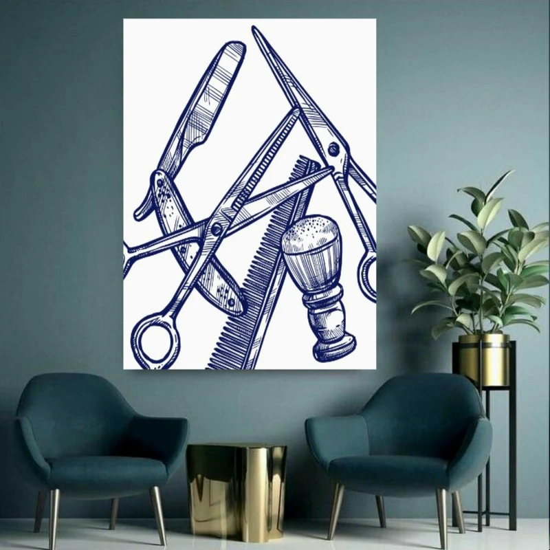 پوستر طرح لوازم پیرایش مدل مردانه کد BR230