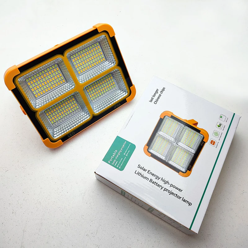 عکس شماره 15 : نورافکن دستی مدل سولار خورشیدی ip66 کد 100x